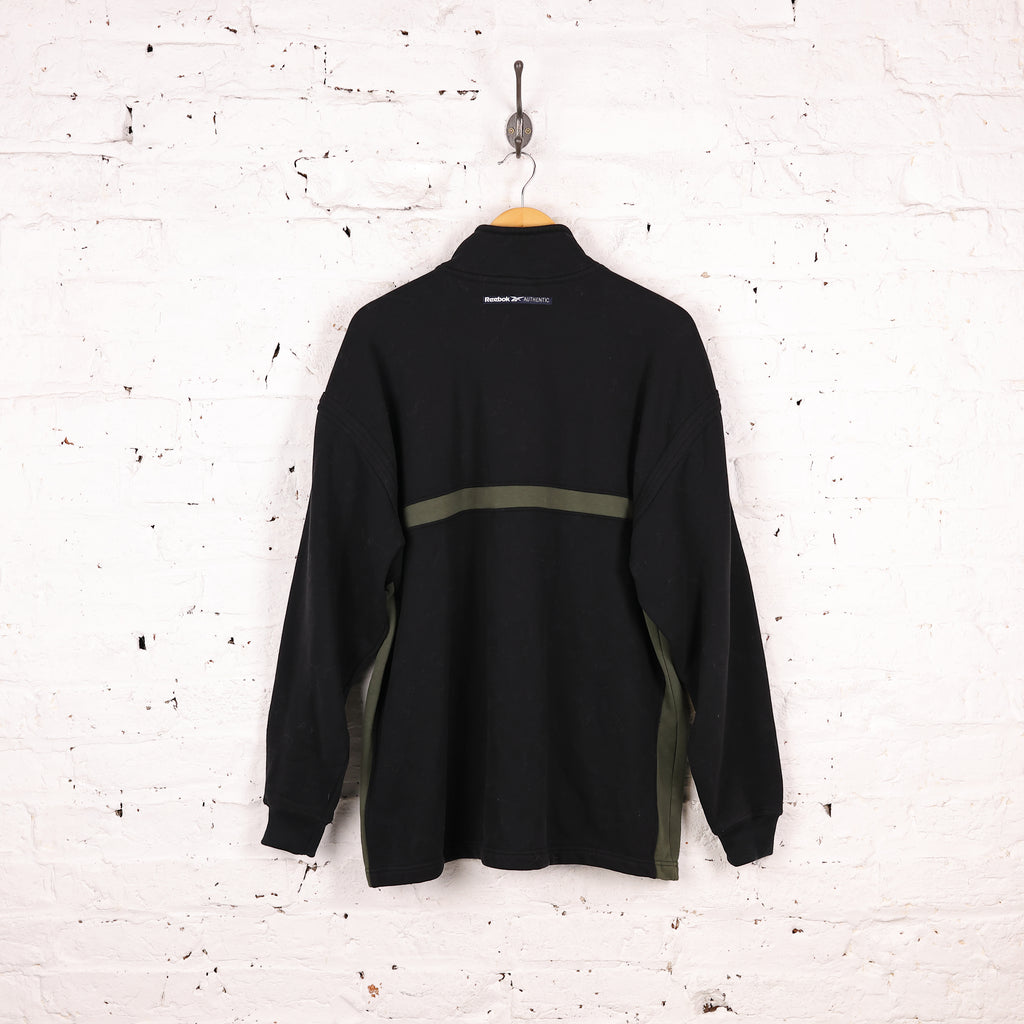 Reebok Authentic 1/4 Zip Sweatshirt - Black - L