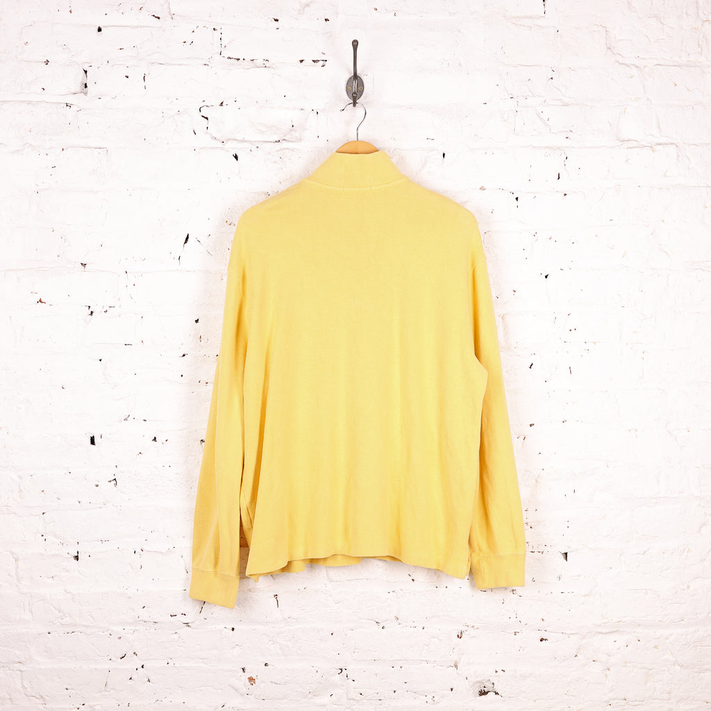 Ralph Lauren 1/4 Zip Sweatshirt - Yellow - L