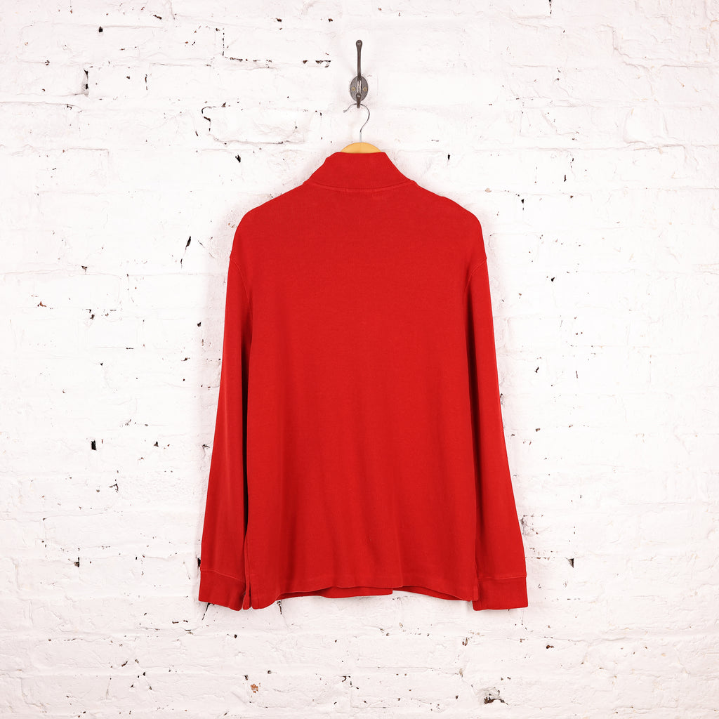 Ralph Lauren 1/4 Zip Sweatshirt - Red - L