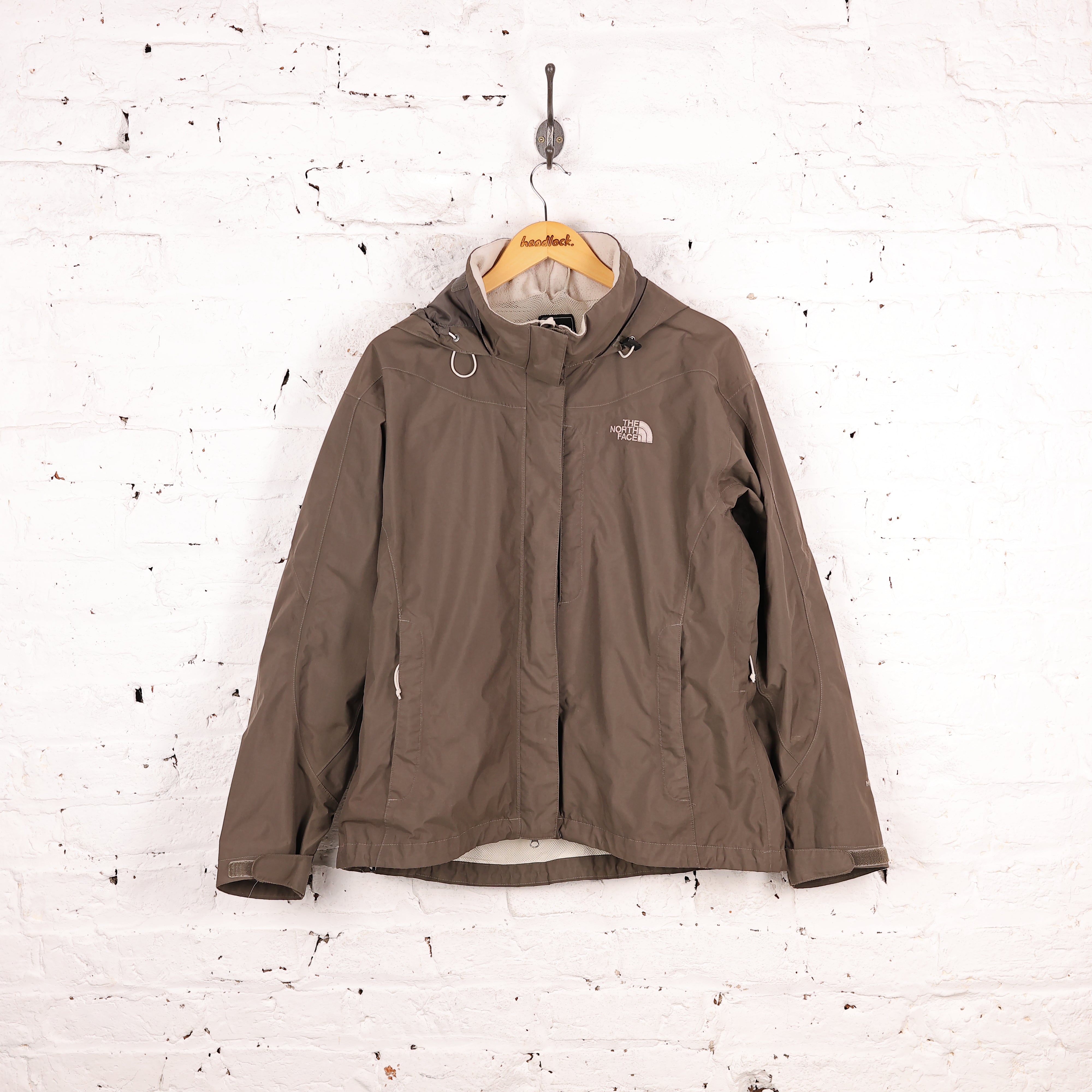 Women's The North Face Hyvent Rain Jacket Brown Women's L