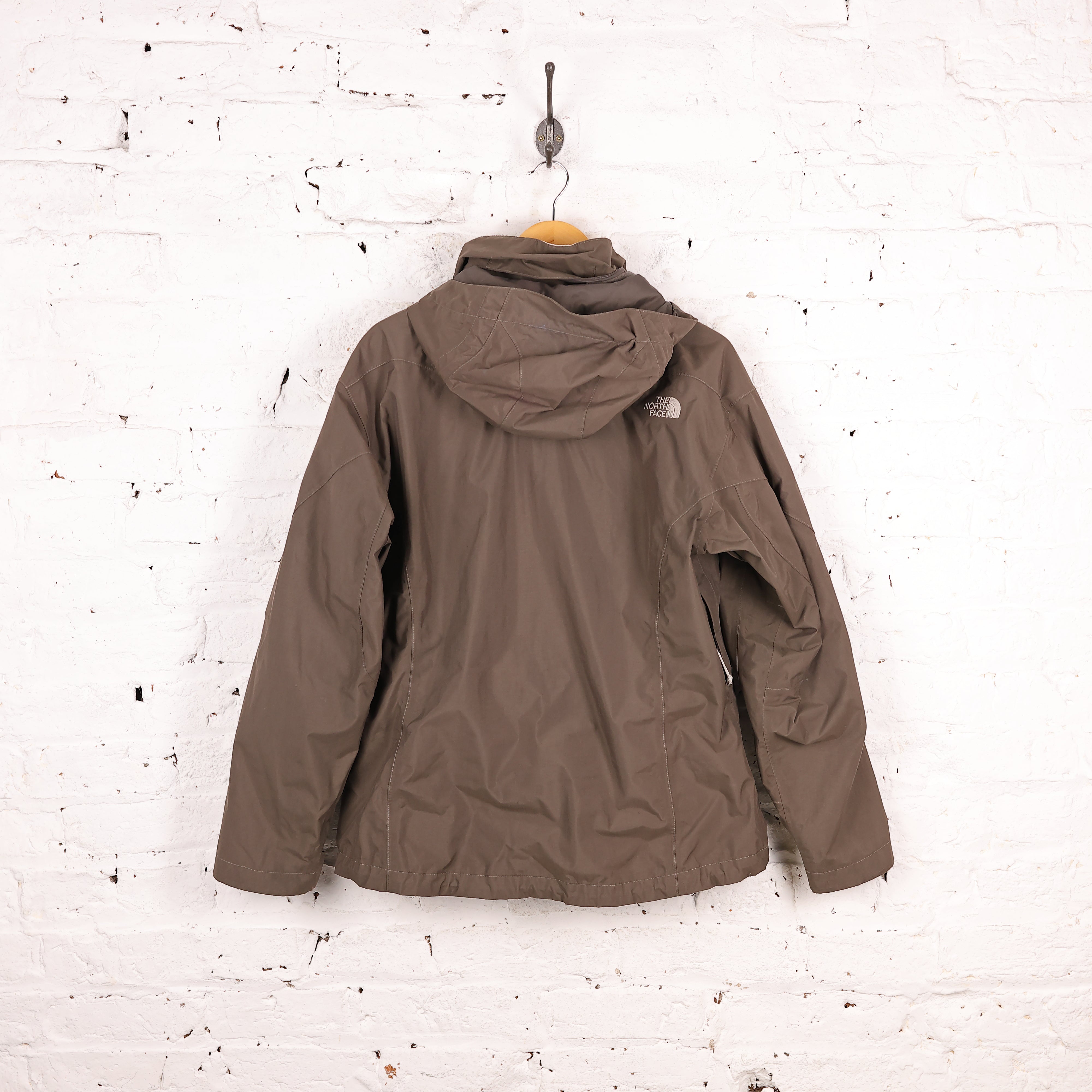 Women's The North Face Hyvent Rain Jacket Brown Women's L