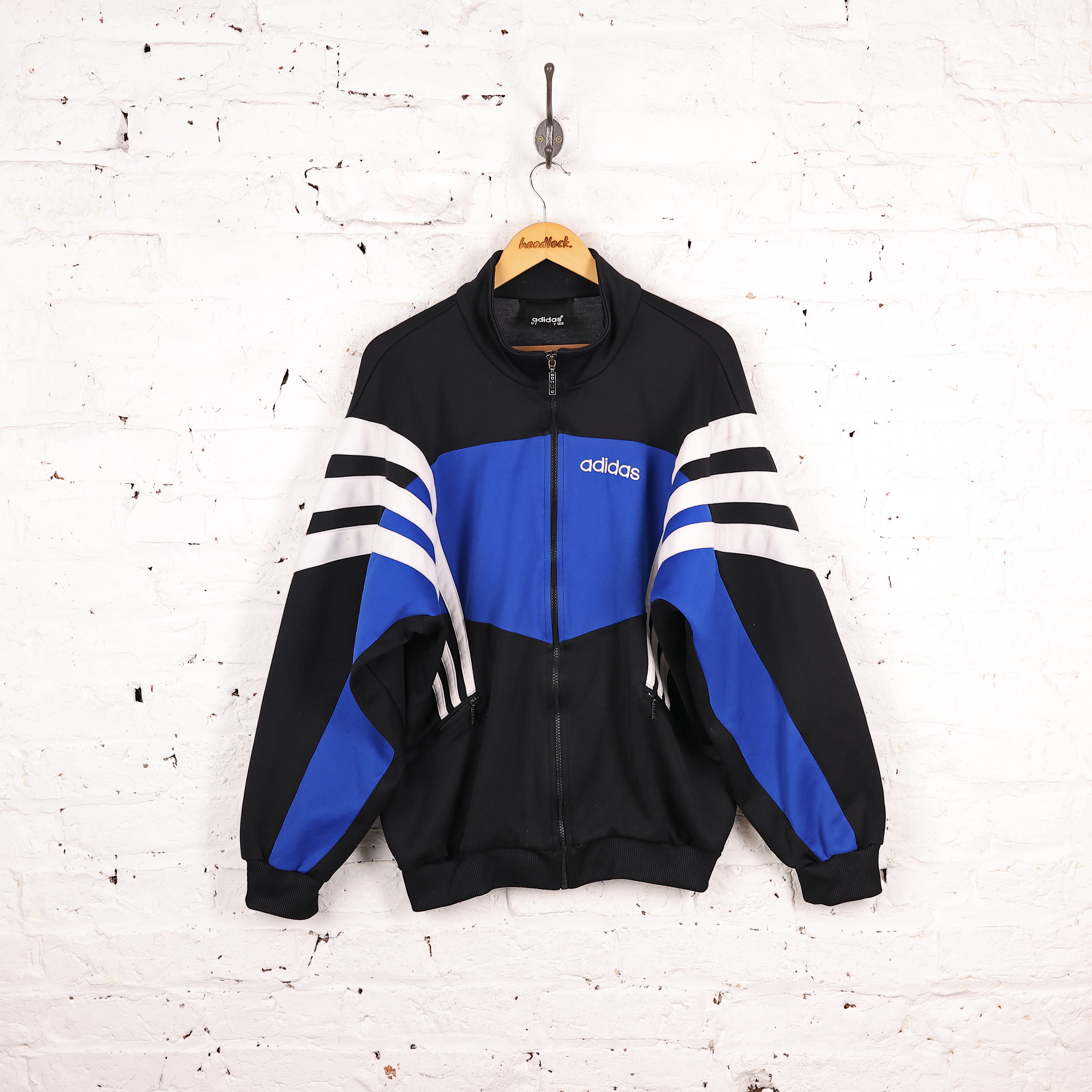 Adidas 90s Tracksuit Top Jacket - Black - L – Headlock Adidas 90s Tracksuit Top Jacket - Black - L – Headlock
