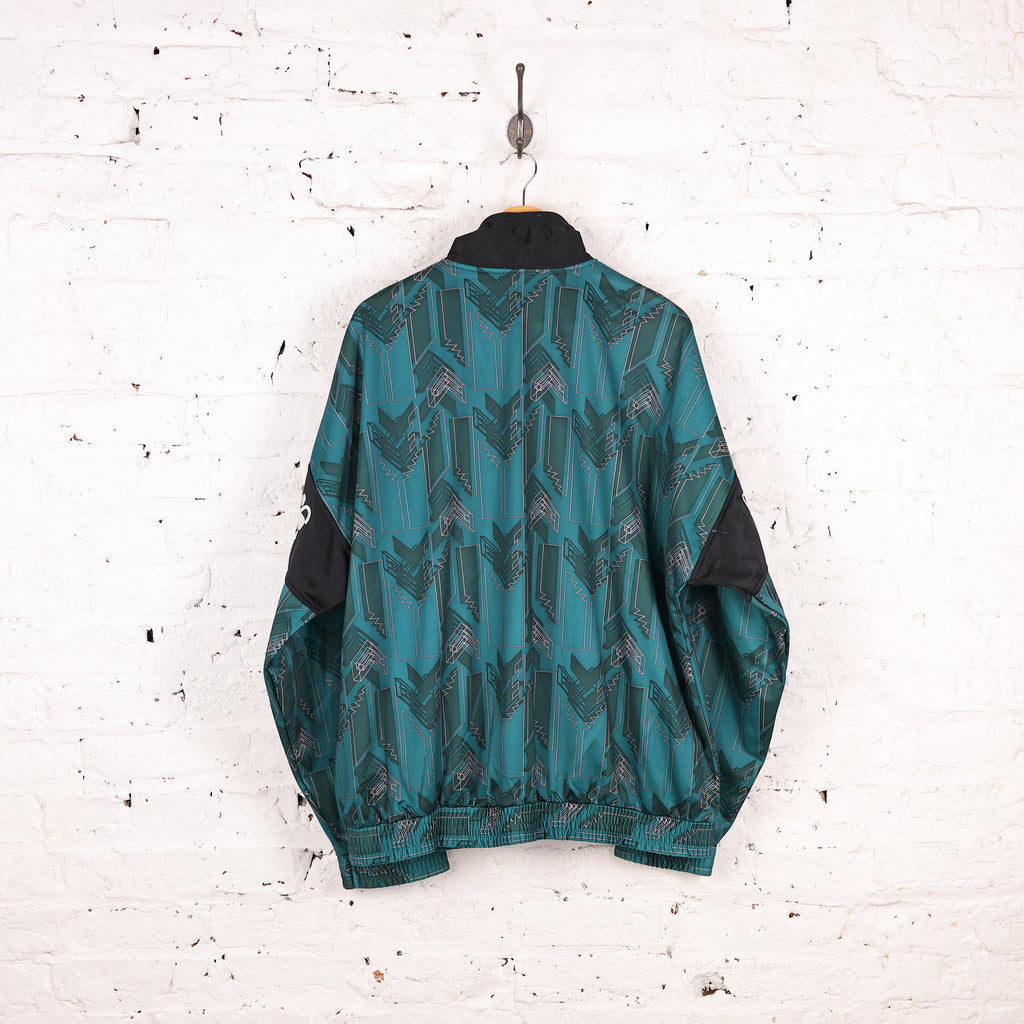 Hummel 90s Pattern Tracksuit Top Jacket - Green - XXL