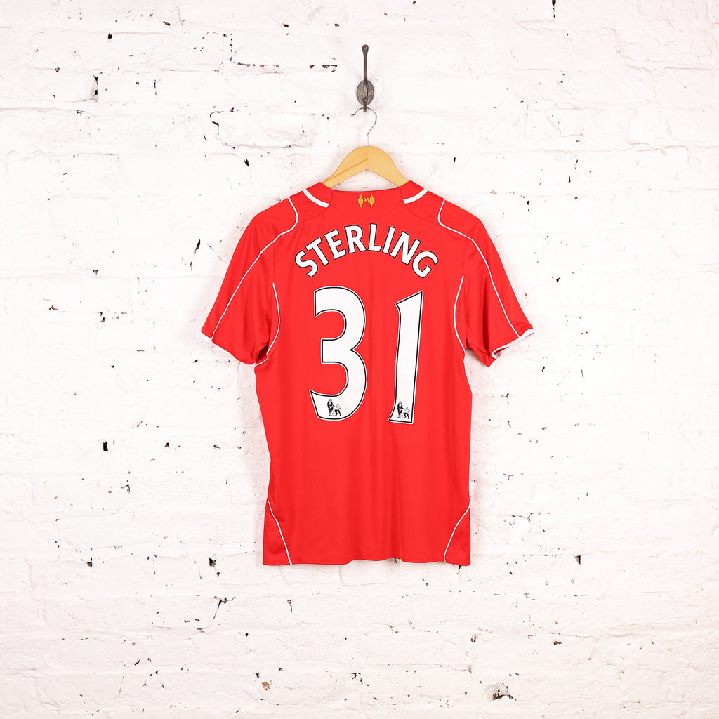 Liverpool FC Sterling 2014/15 Home Football Shirt - Red - M