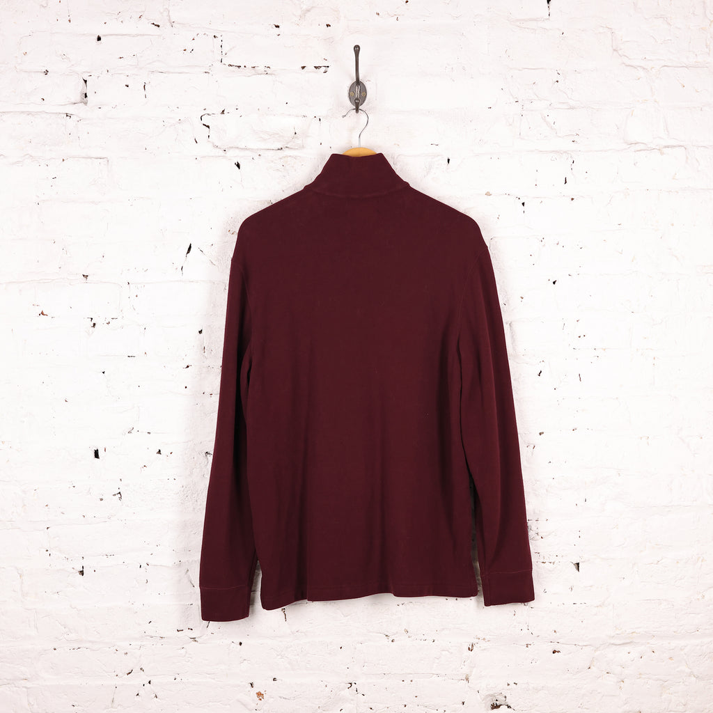 Ralph Lauren 1/4 Zip Sweatshirt - Maroon - M