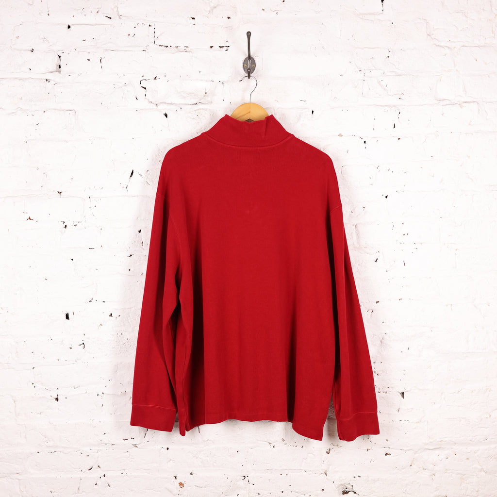 Ralph Lauren 1/4 Zip Sweatshirt - Red - XXL