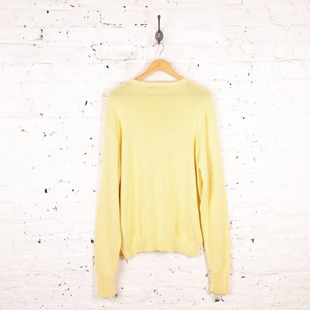 Ralph Lauren Cotton Knit Jumper - Yellow - L