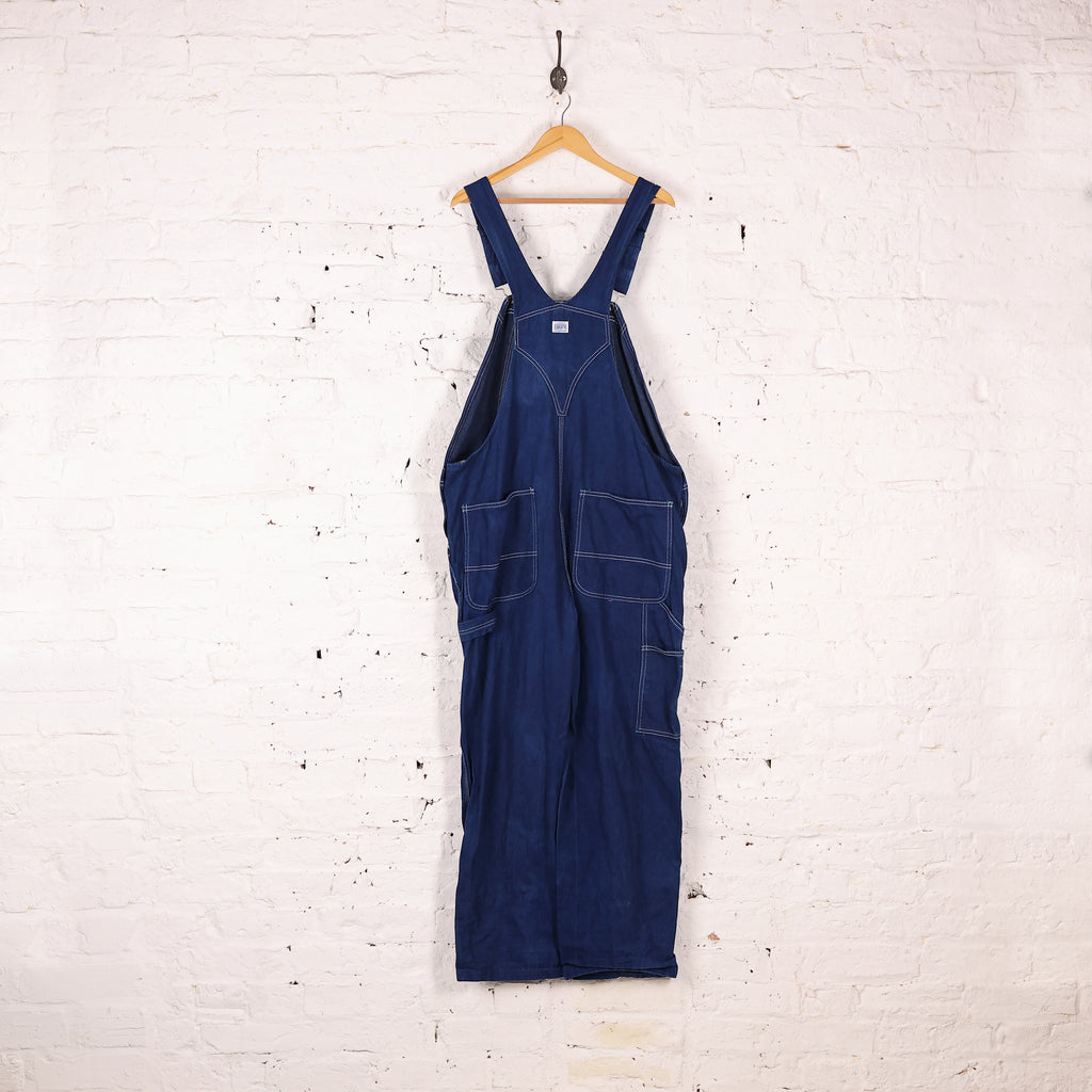 Liberty Overalls Denim Dungarees - Blue - XXL