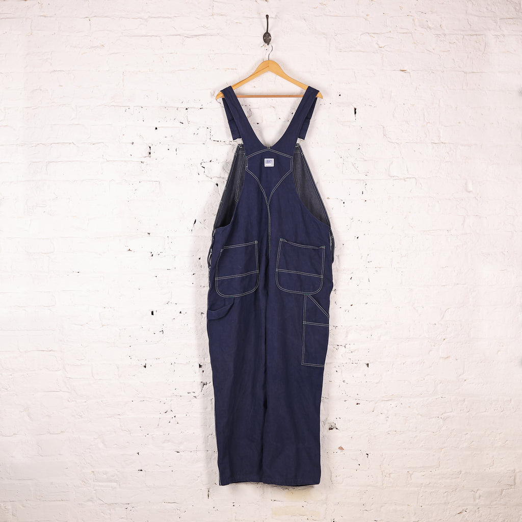 Liberty Overalls Denim Dungarees - Blue - XXL