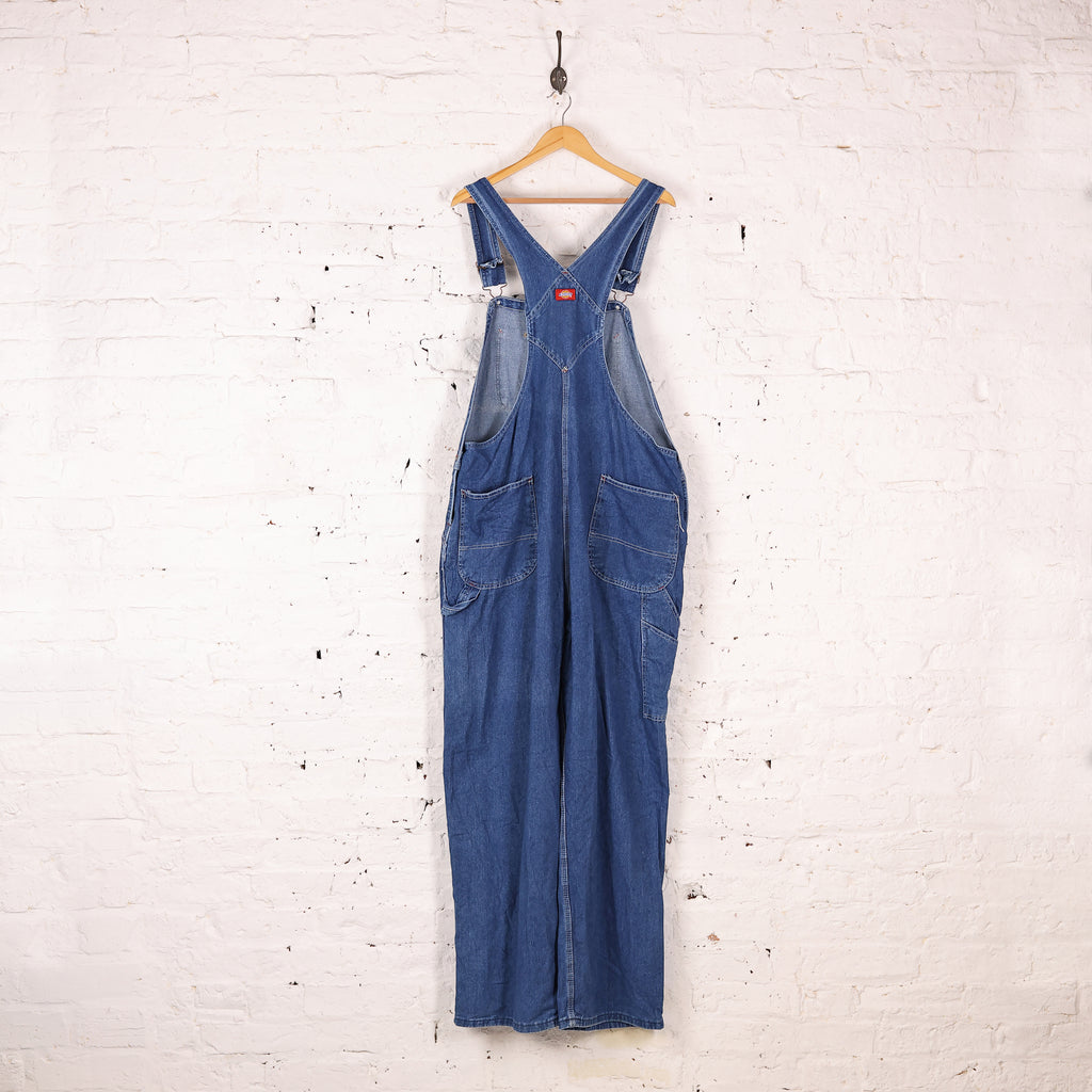 Dickies Denim Overalls Dungarees - Blue - XXL