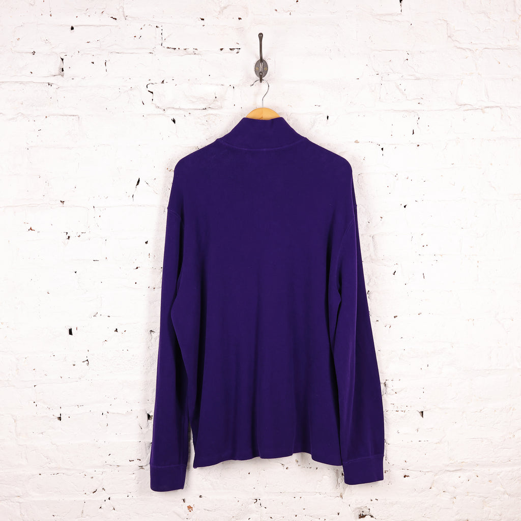 Ralph Lauren 1/4 Zip Sweatshirt - Purple - XL