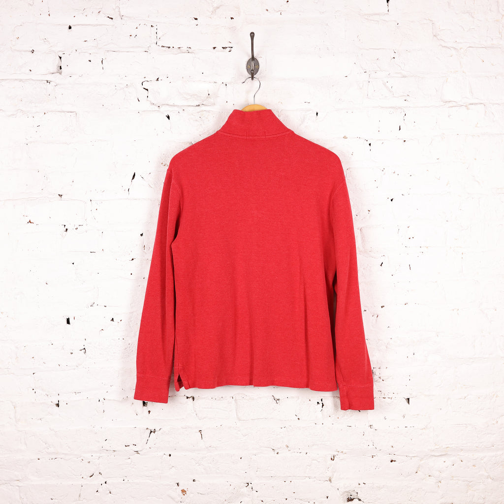 Ralph Lauren 1/4 Zip Sweatshirt - Red - S