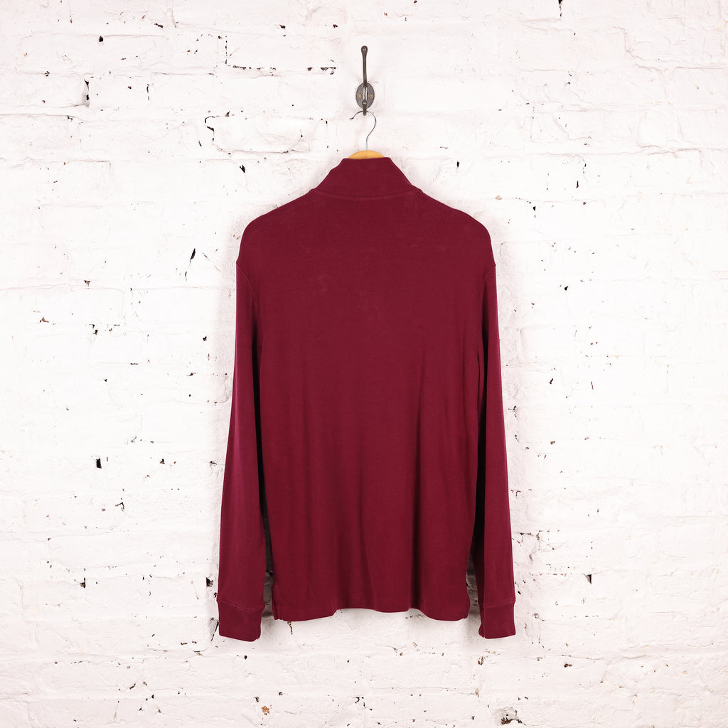 Ralph Lauren 1/4 Zip Sweatshirt - Maroon - M