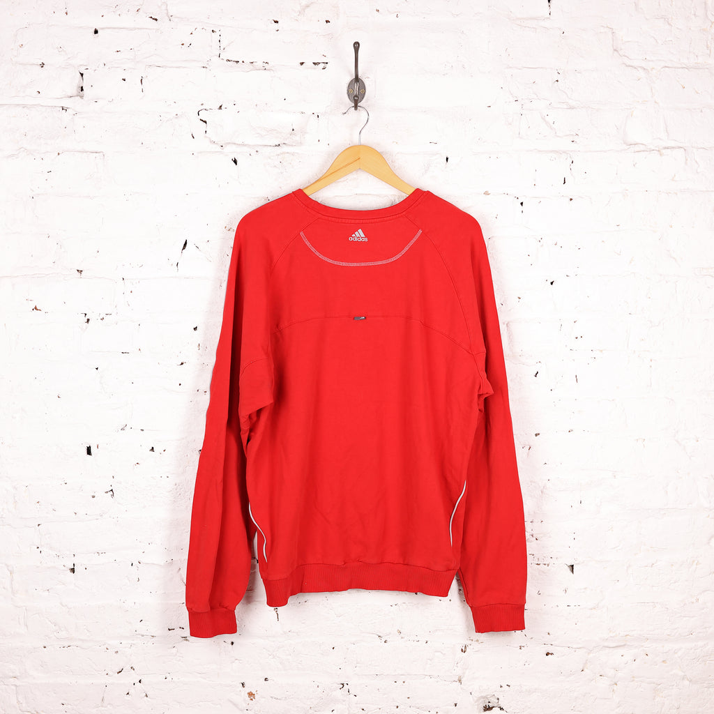 Adidas 90s Sweatshirt - Red - XXL