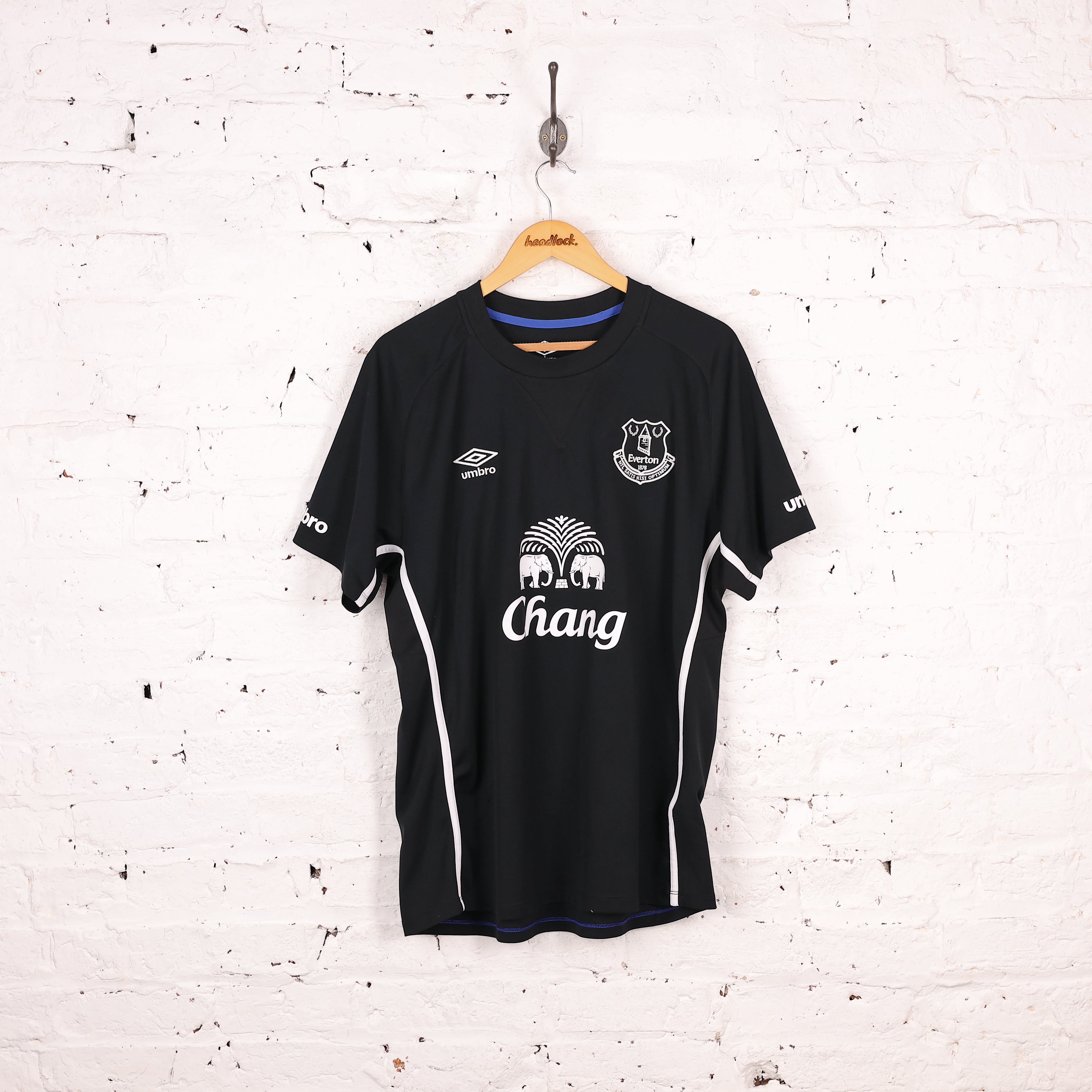 Maillot De Foot Domicile Everton 2014/15, Umbro, Bleu, Manches Courtes, Femme Taille L
