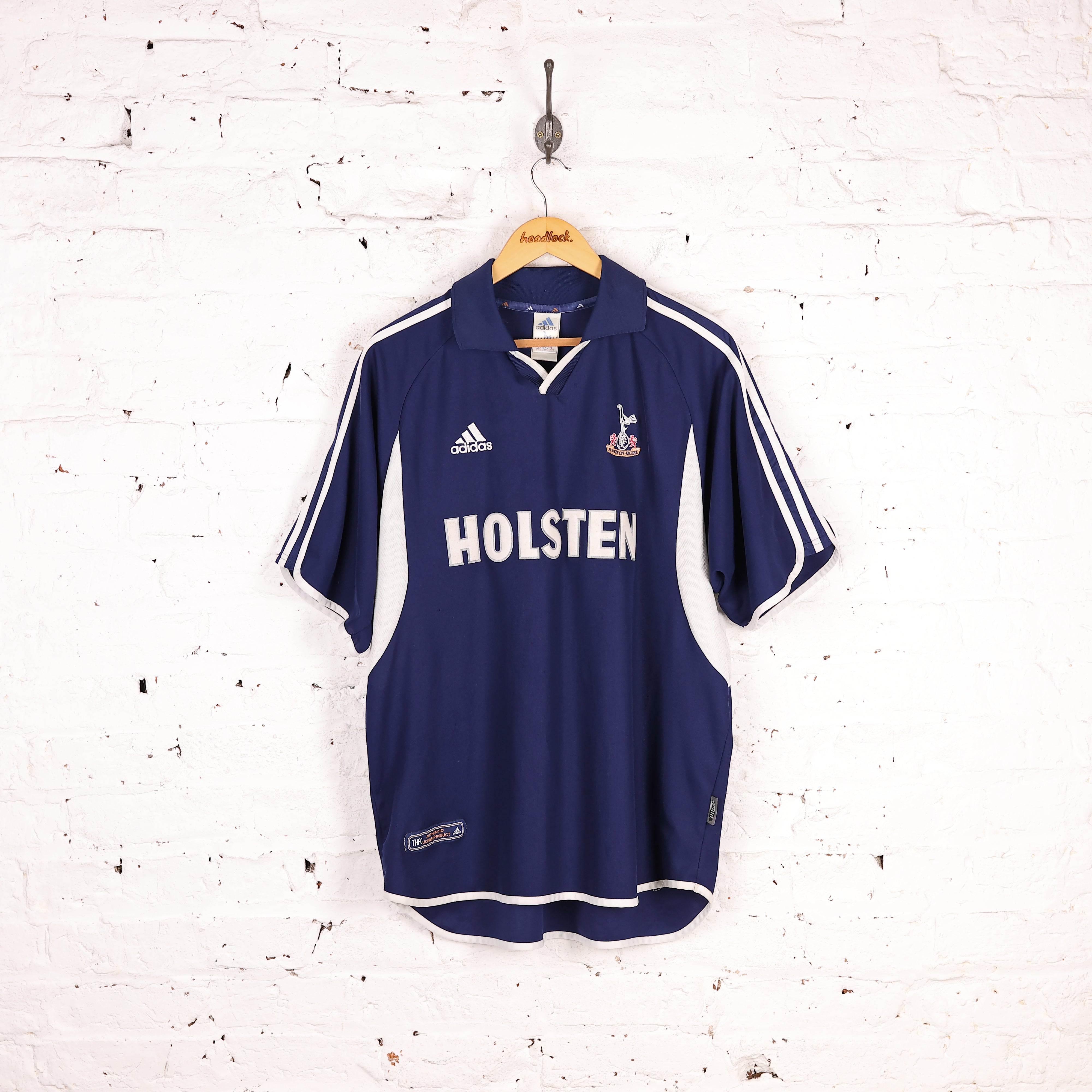 Tottenham Hotspur FC 2001 Adidas Away Football Shirt Blue XL