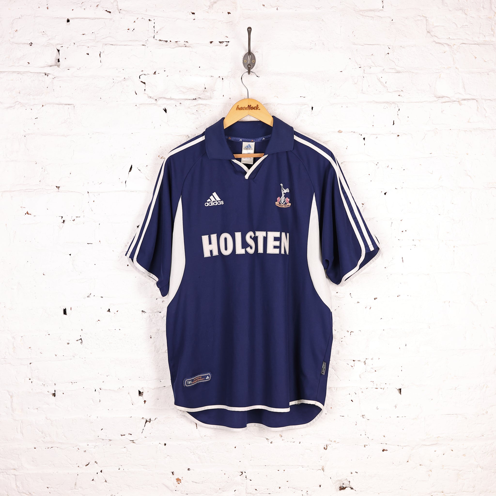Tottenham Hotspur FC 2001 Adidas Away Football Shirt - Blue - XL
