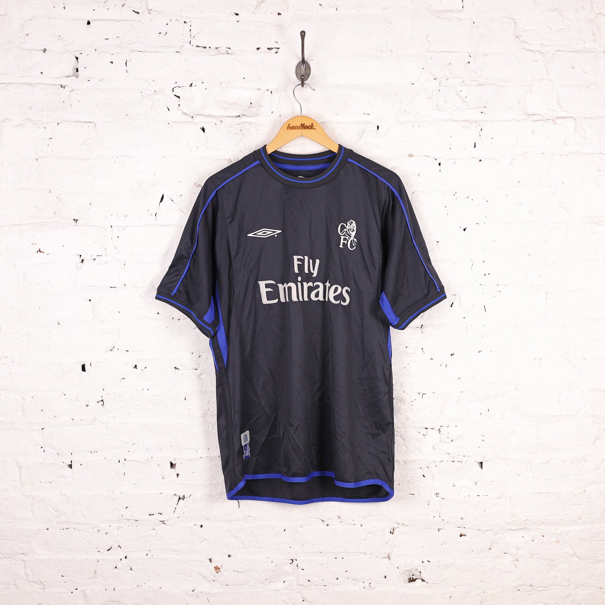 Chelsea FC 2003 Away Football Shirt - Blue - L – Headlock