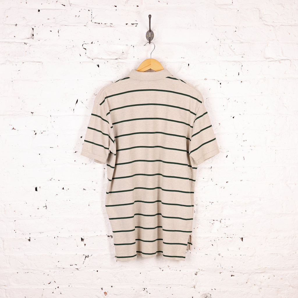 Polo Ralph Lauren Short Sleeve Striped Polo Shirt - Grey - L