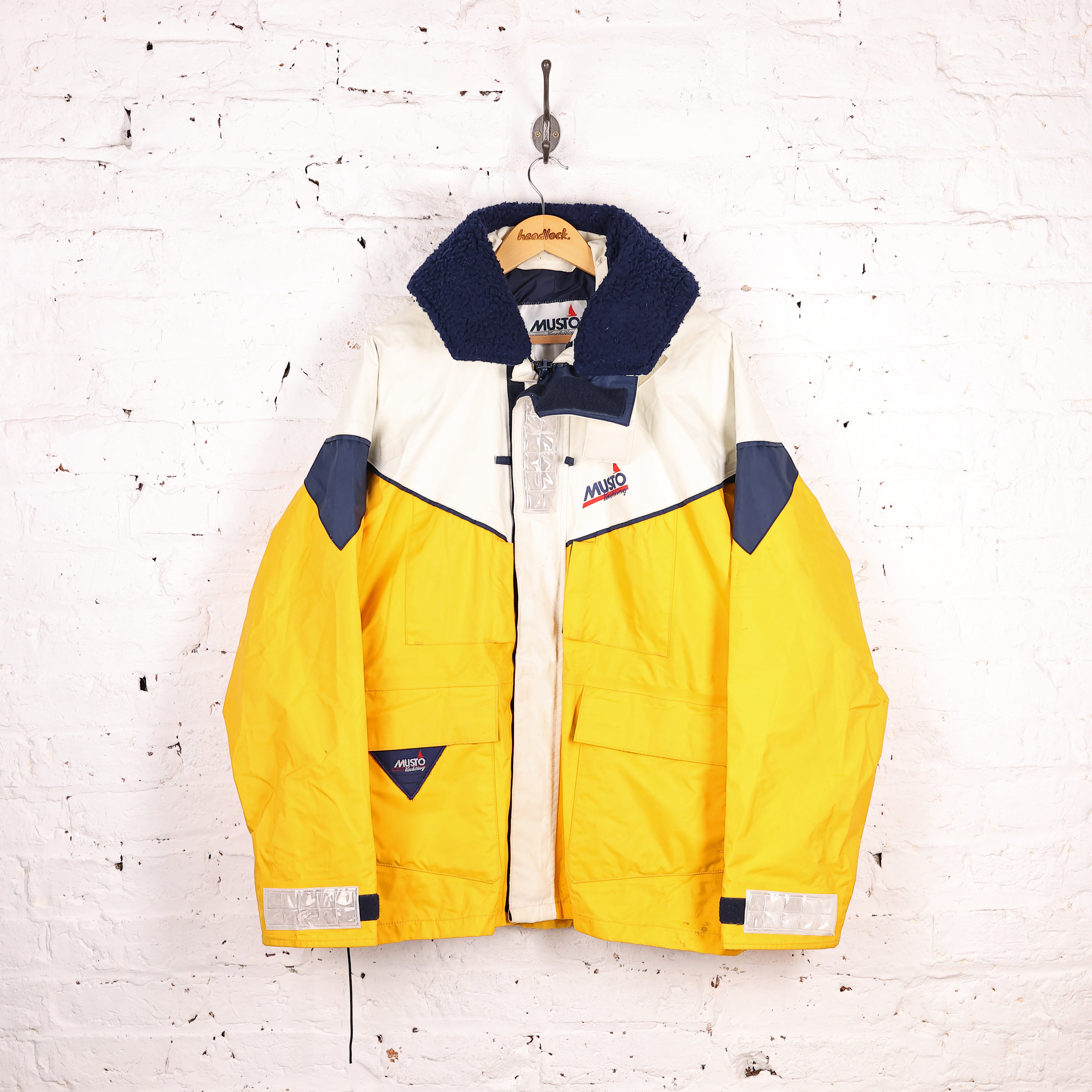 Musto Yachting 90s Rain Jacket Yellow XL – Headlock
