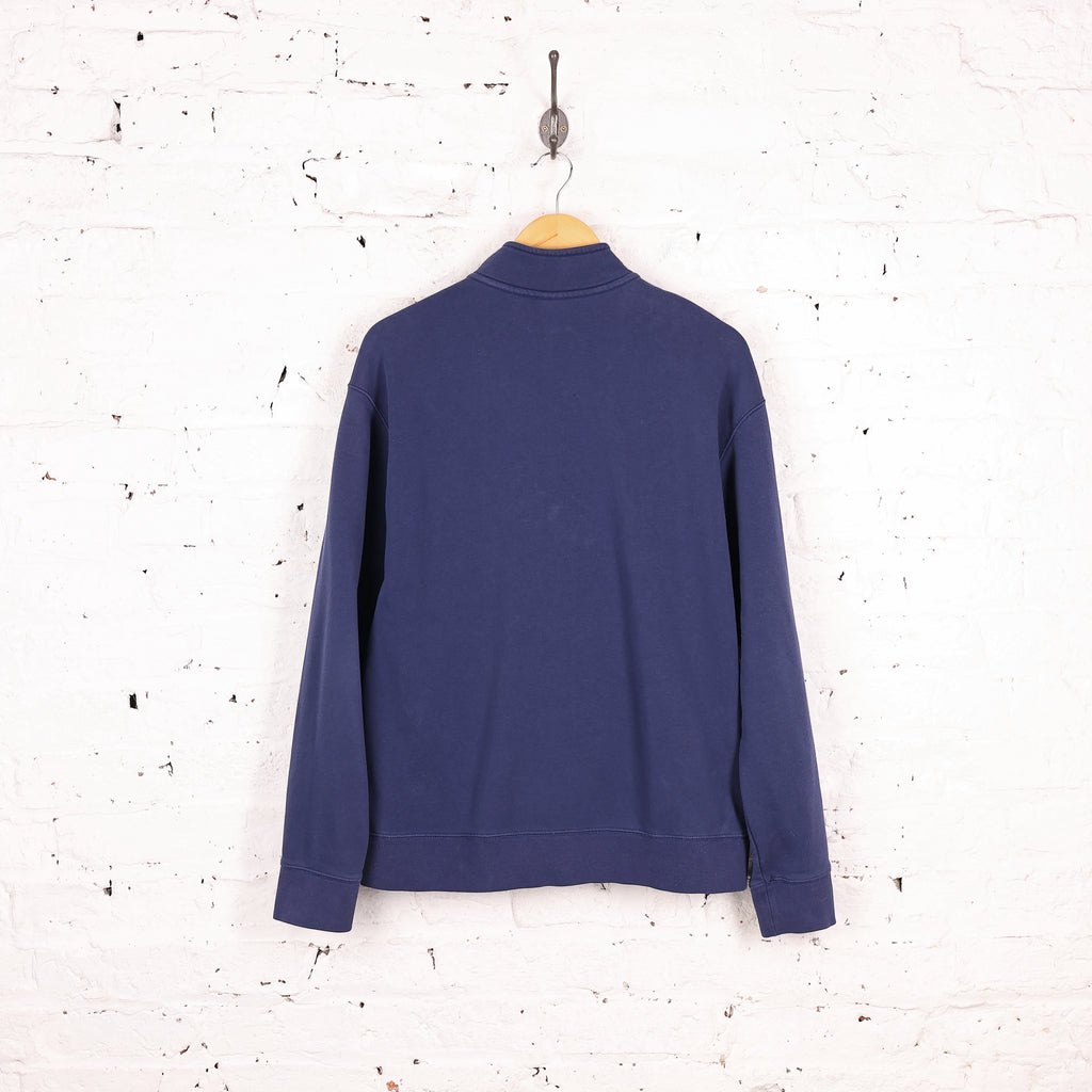 90s Nike 1/4 Zip Sweatshirt - Blue - M