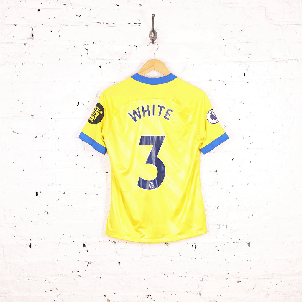 Brighton & Hove Albion Ben White 2021 Nike Away Football Shirt - Yellow - M
