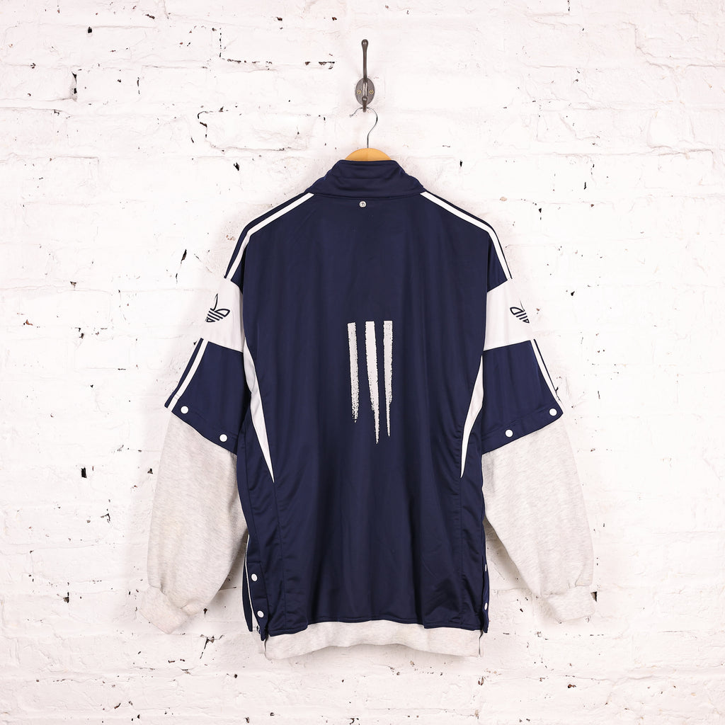 90s Adidas Tracksuit Top Jacket - Blue - L