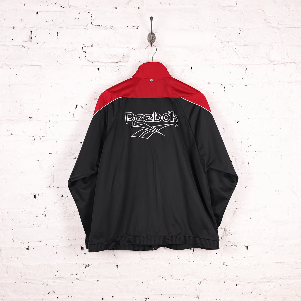 90s Reebok Tracksuit Top Jacket - Red - L