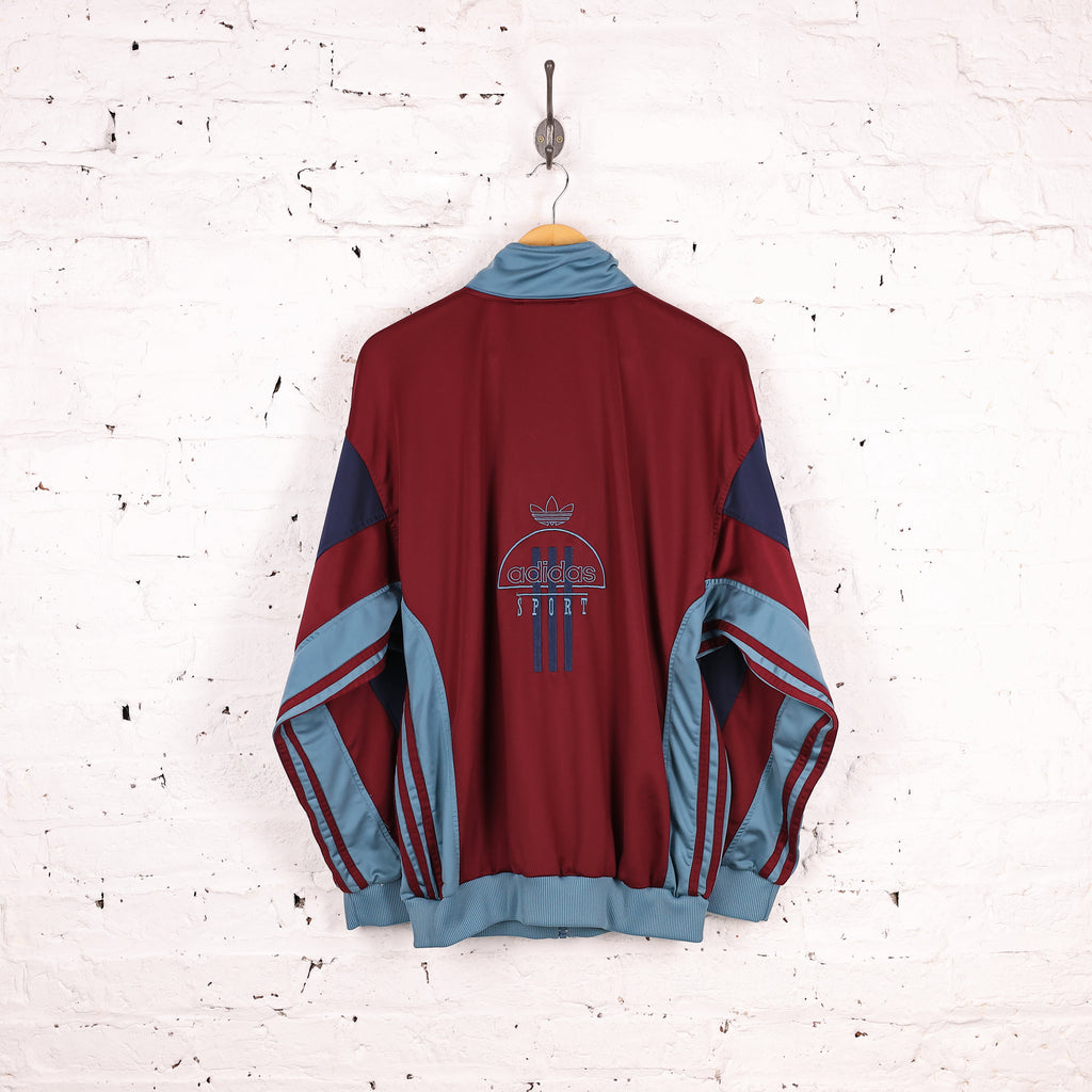 90s Adidas Tracksuit Top Jacket - Blue - L
