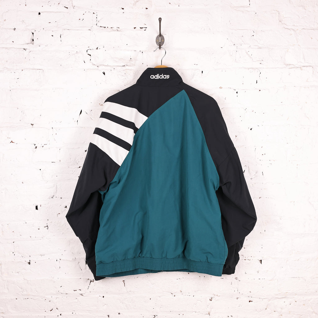 90s Adidas Tracksuit Top Jacket - Green - XL