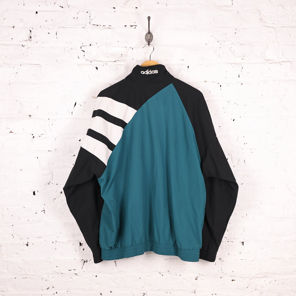 90s Adidas Tracksuit Top Jacket - Green - L