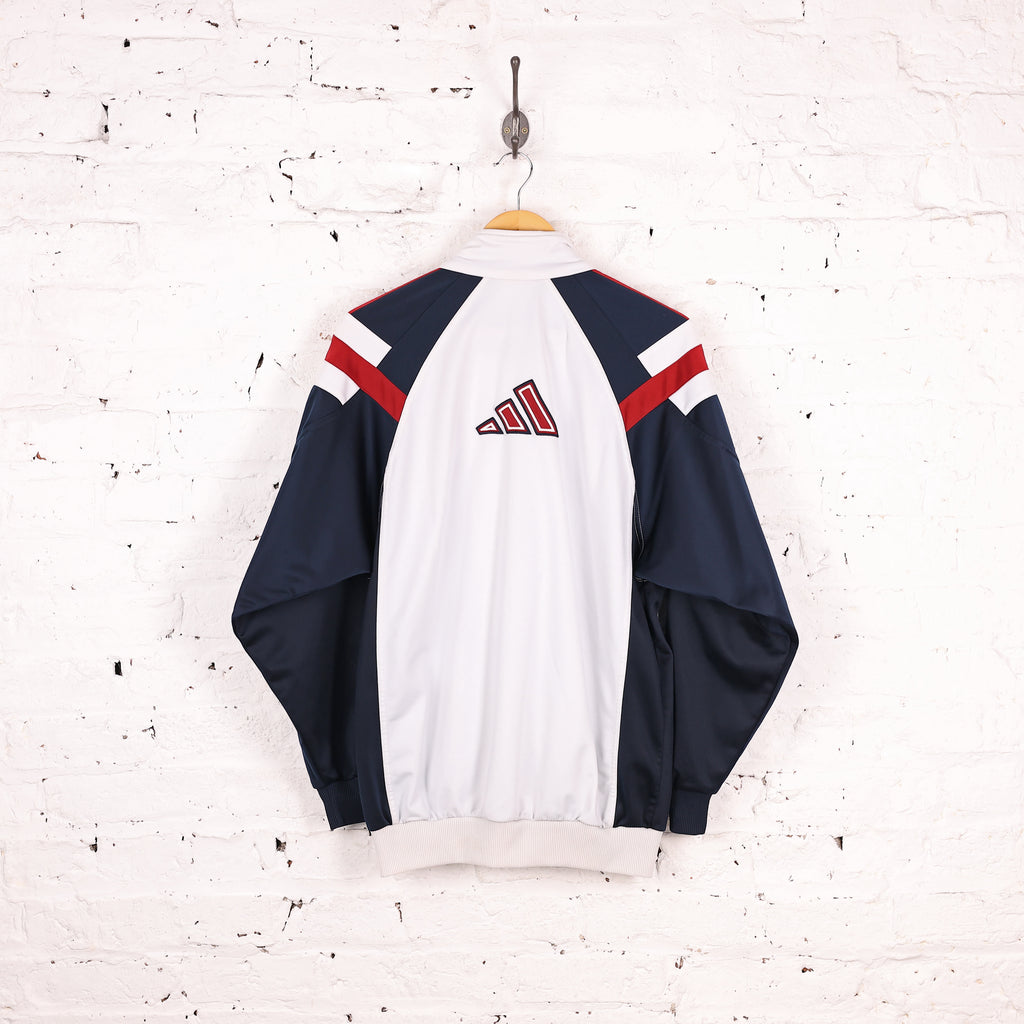 90s Adidas Tracksuit Top Jacket - White - M