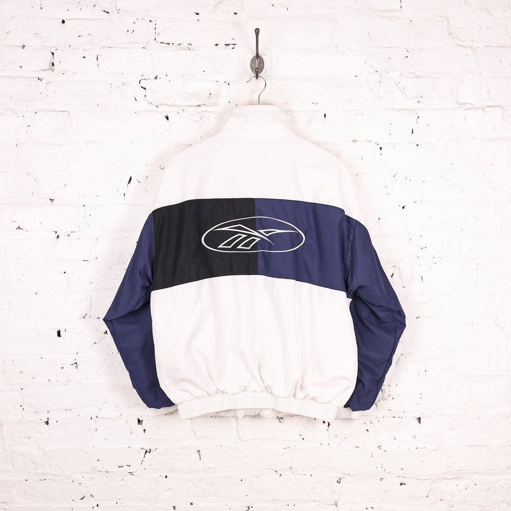 90s Reebok Tracksuit Top Jacket - White - M
