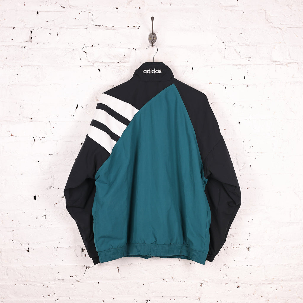 90s Adidas Tracksuit Top Jacket - Green - L