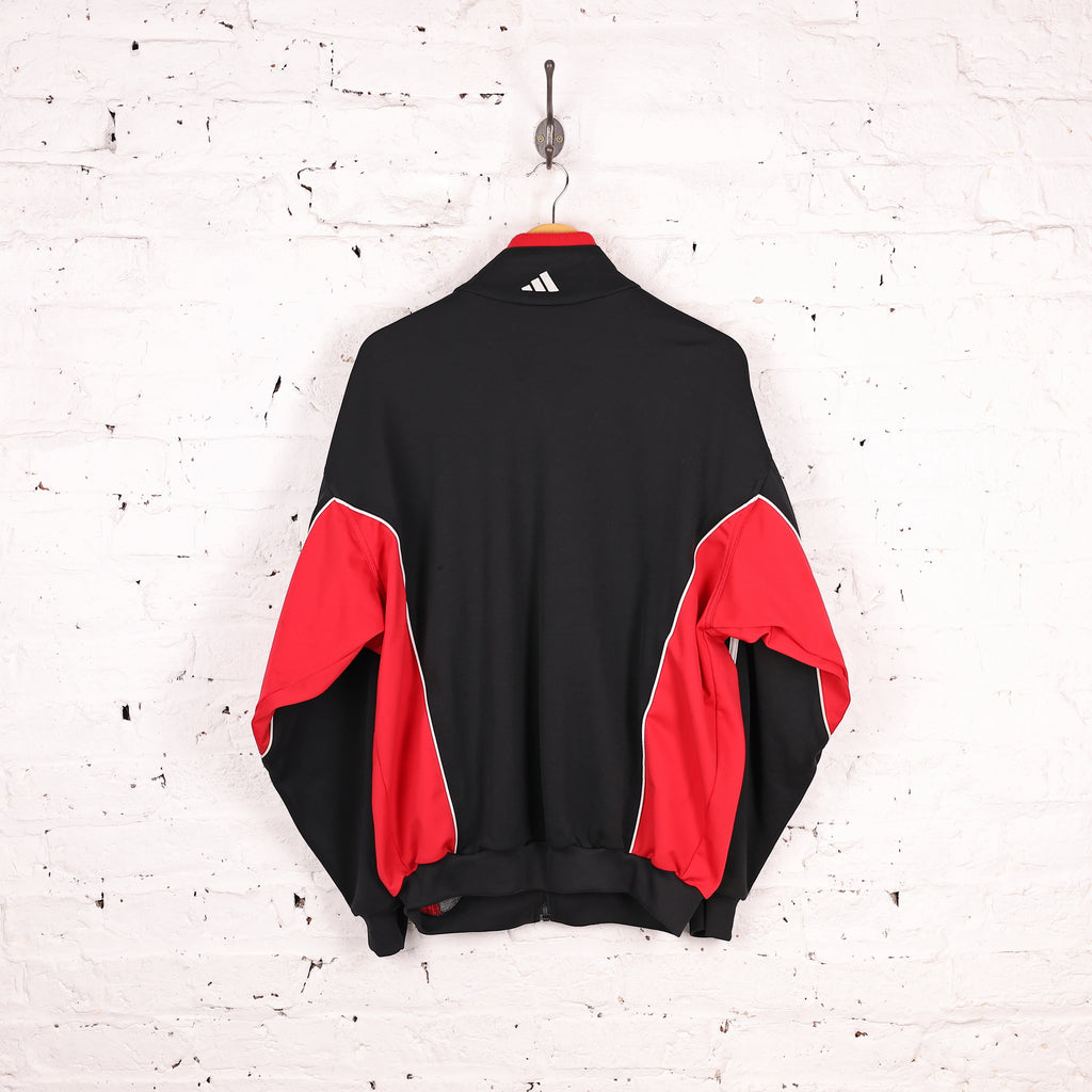 90s Adidas Tracksuit Top Jacket - Black - L