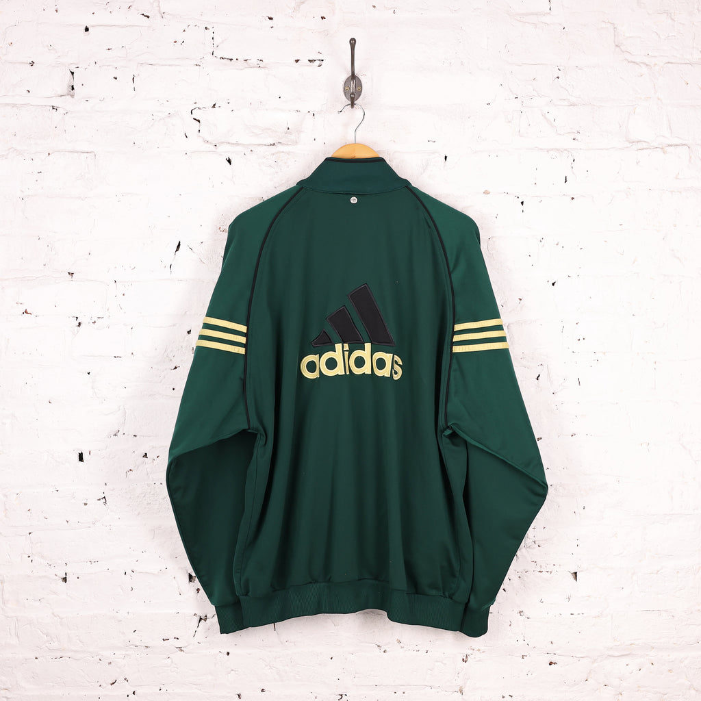 90s Adidas Tracksuit Top Jacket - Green - XL
