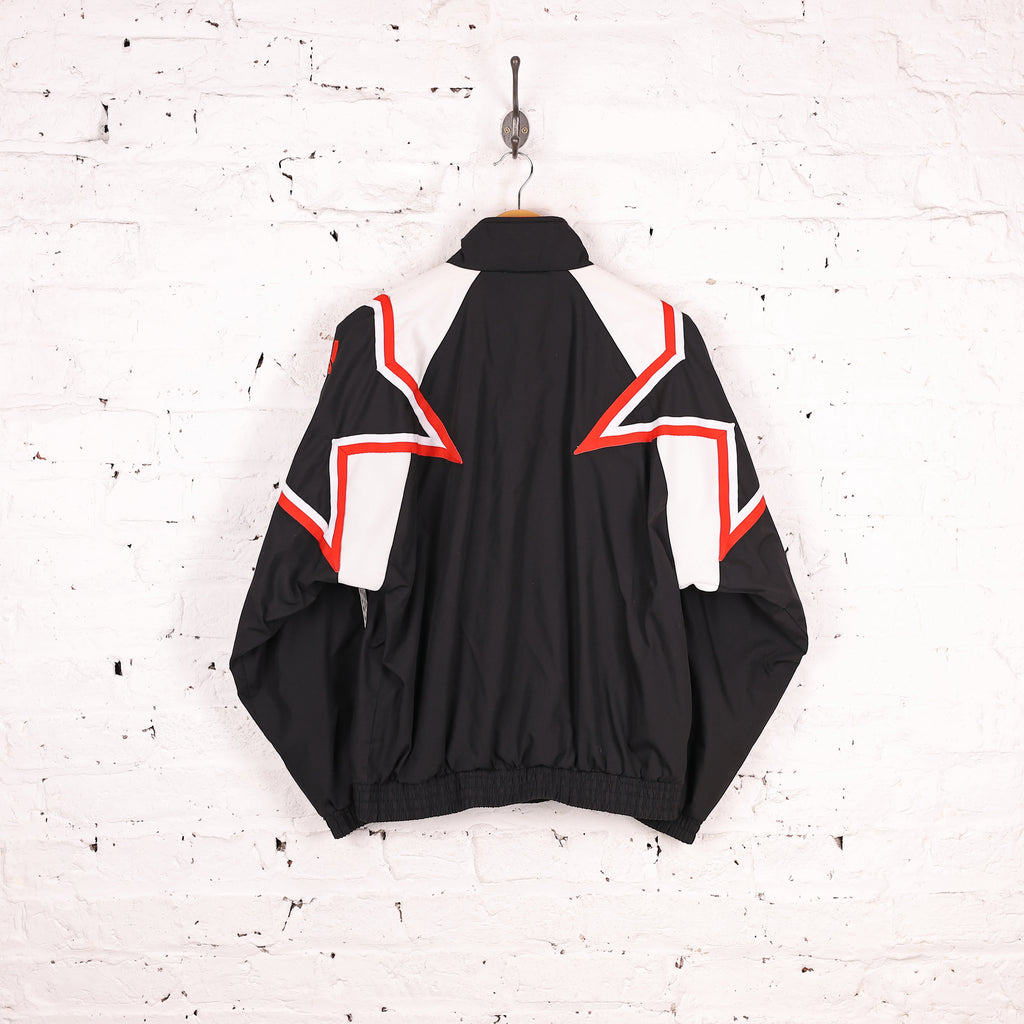 90s Adidas Tracksuit Top Jacket - Black - S