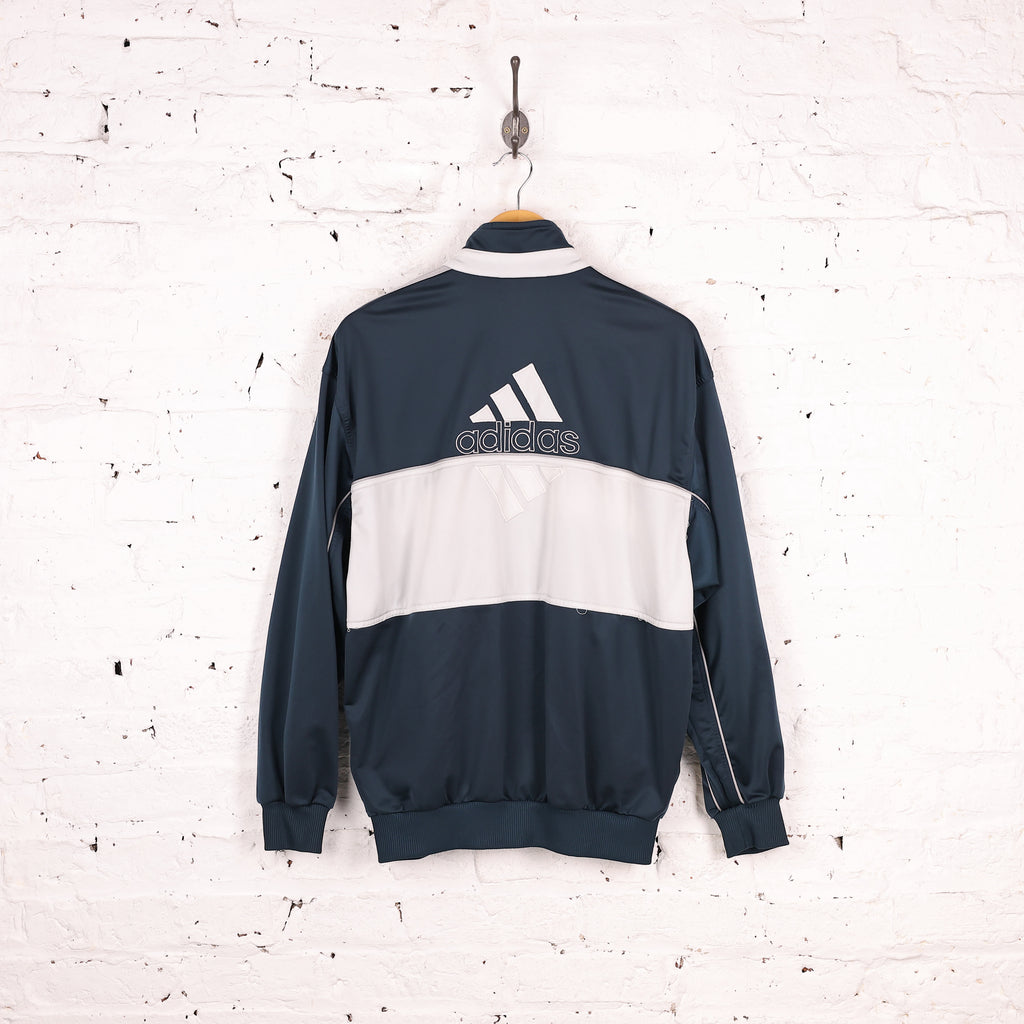 90s Adidas Tracksuit Top Jacket - Blue - M