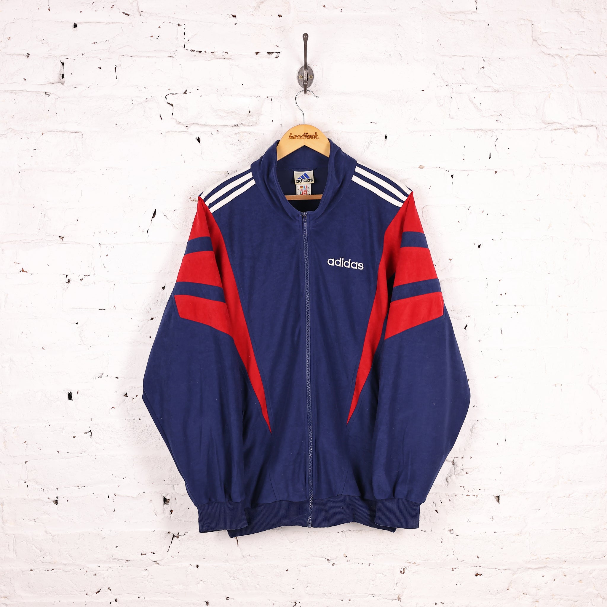 Adidas 90s Tracksuit Top Jacket - Black - L – Headlock Adidas 90s Tracksuit Top Jacket - Black - L – Headlock