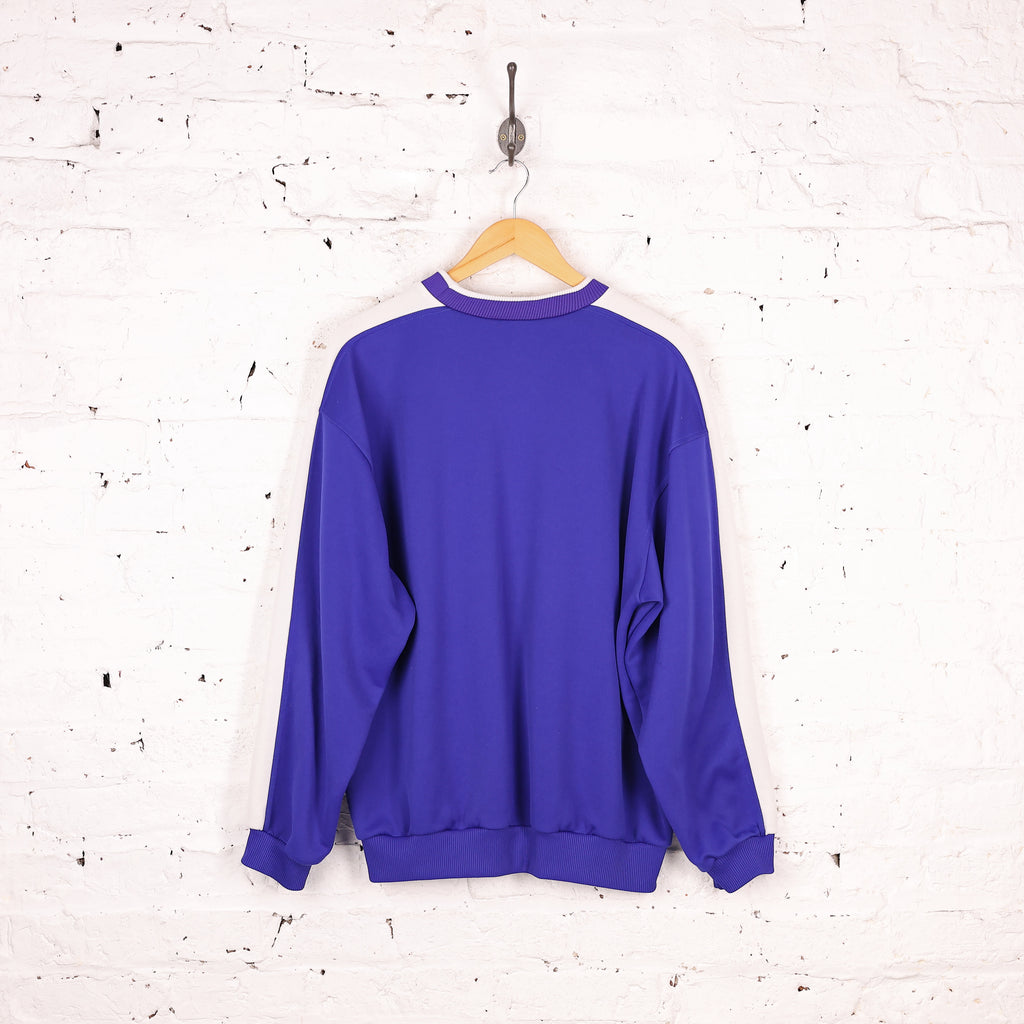 90s Puma Spell Out Sweatshirt - Blue - L