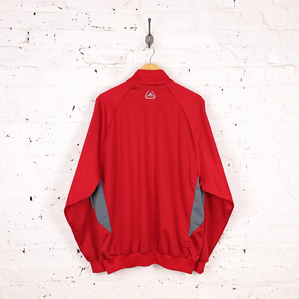 90s Adidas Tracksuit Top Jacket - Red - XL
