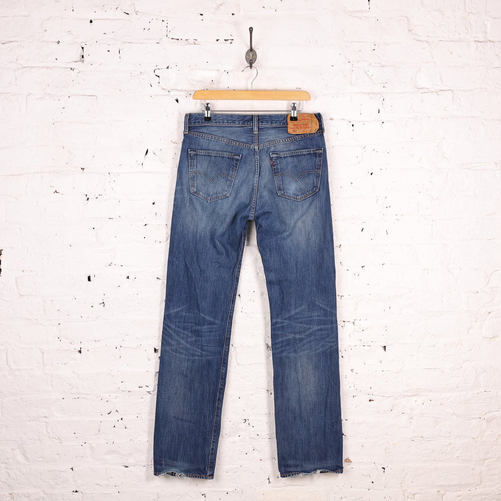 Levi's 501 Straight Leg Jeans - Blue - M