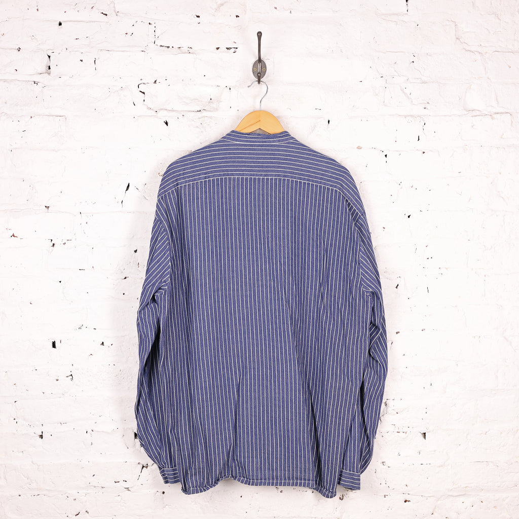 Fisherman Striped Shirt - Blue - XXL
