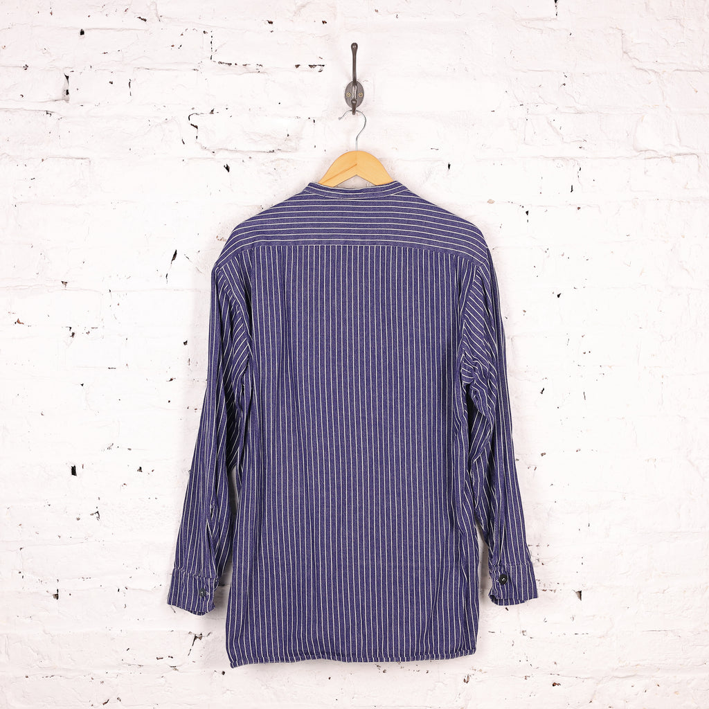 Fisherman Striped Shirt - Blue - L