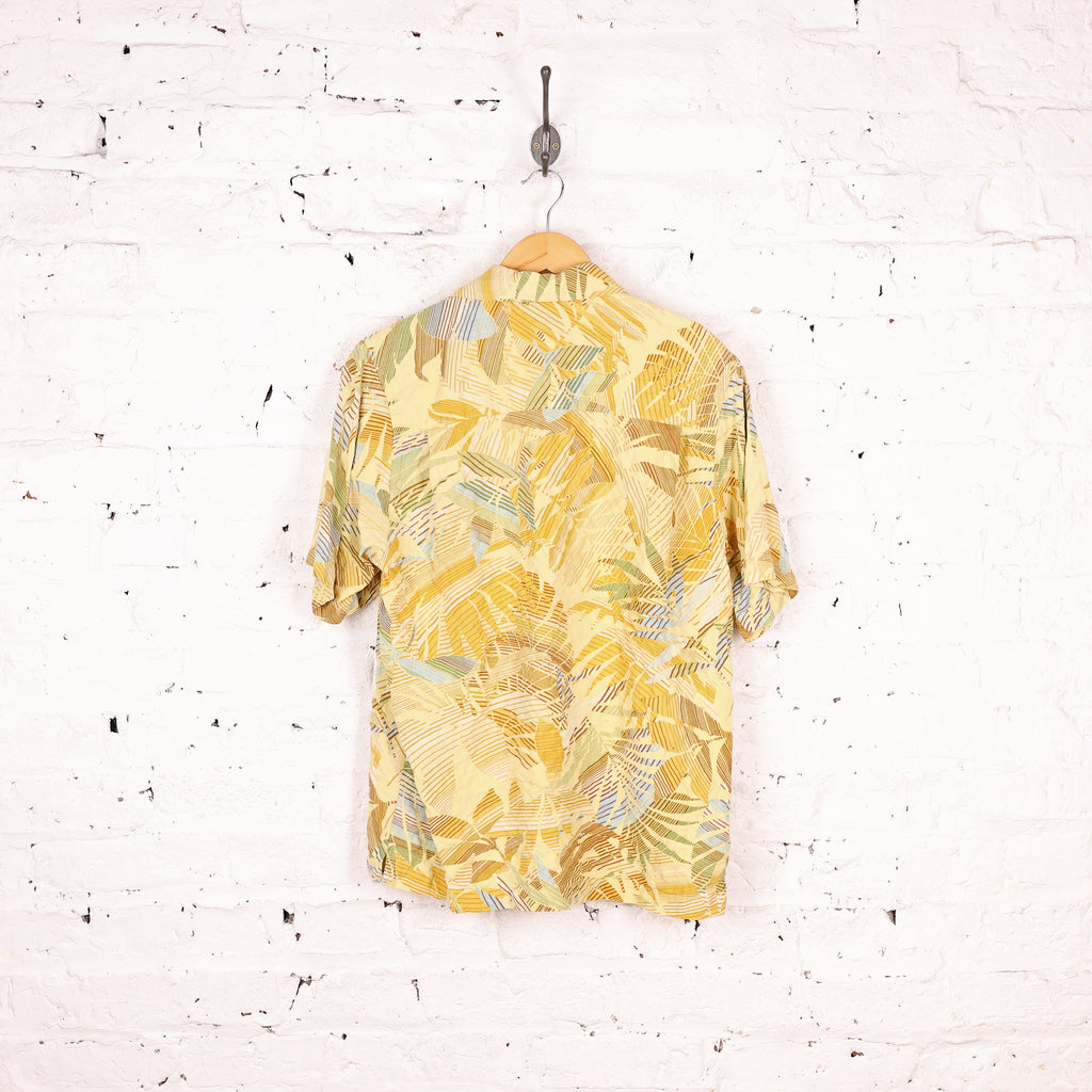 90s Tommy Bahama Hawaiian Pattern Shirt - Yellow - M