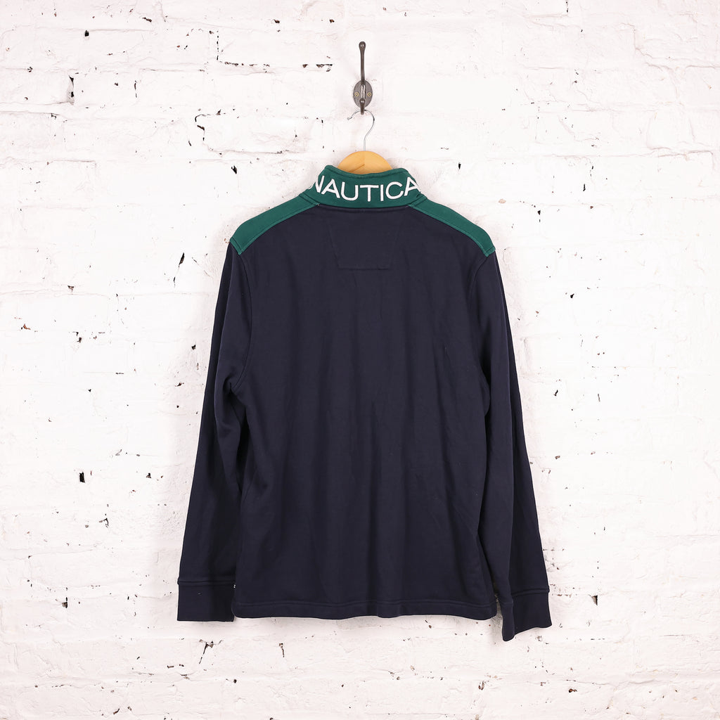Nautica 1/4 Zip Sweatshirt - Black - L