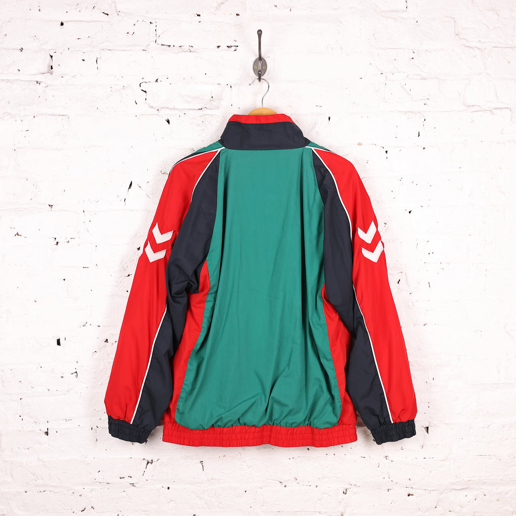 90s Hummel Tracksuit Top Jacket - Red - L