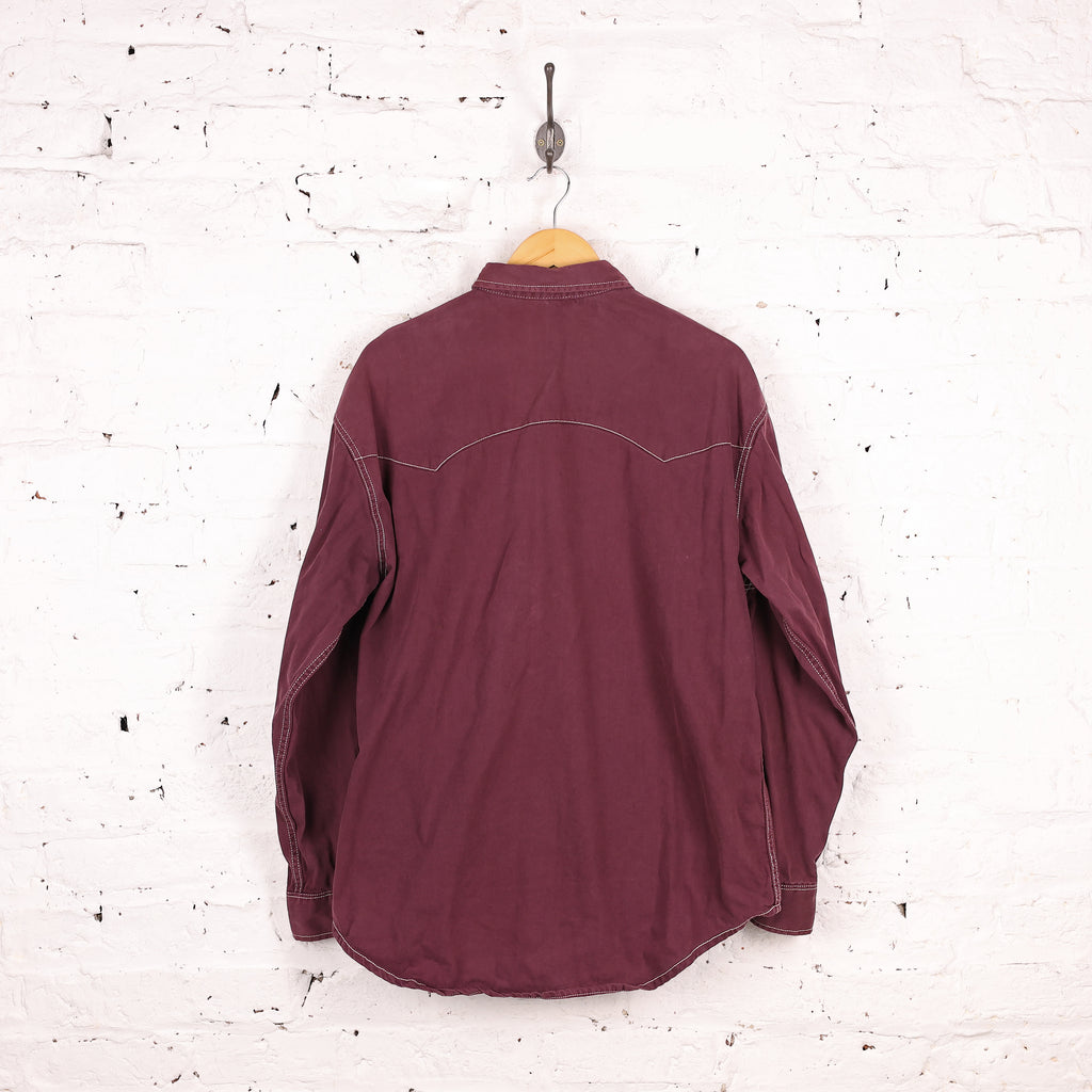 Lee Riders Denim Shirt - Maroon - L
