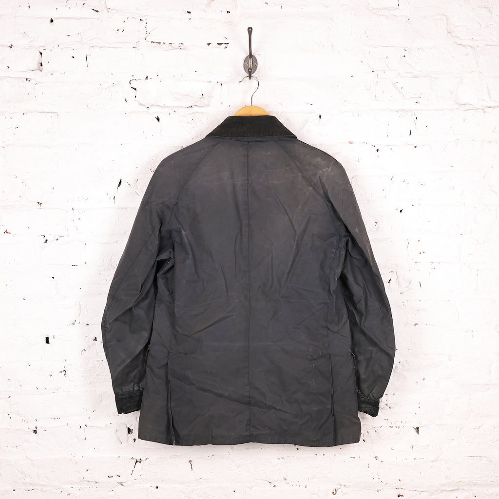 Barbour Ashby Wax Jacket - Blue - S