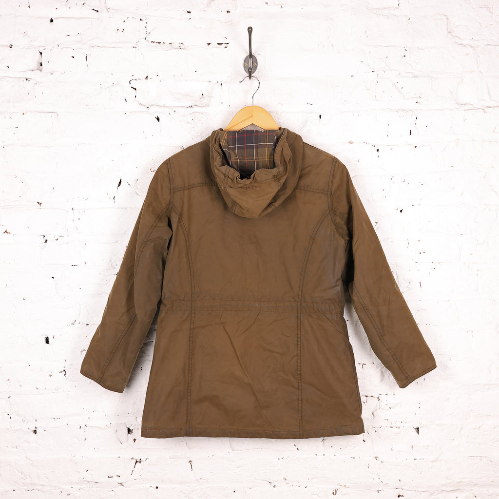 Women's Barbour Winter Seaham Hooded Wax Jacket - Green - Women's M